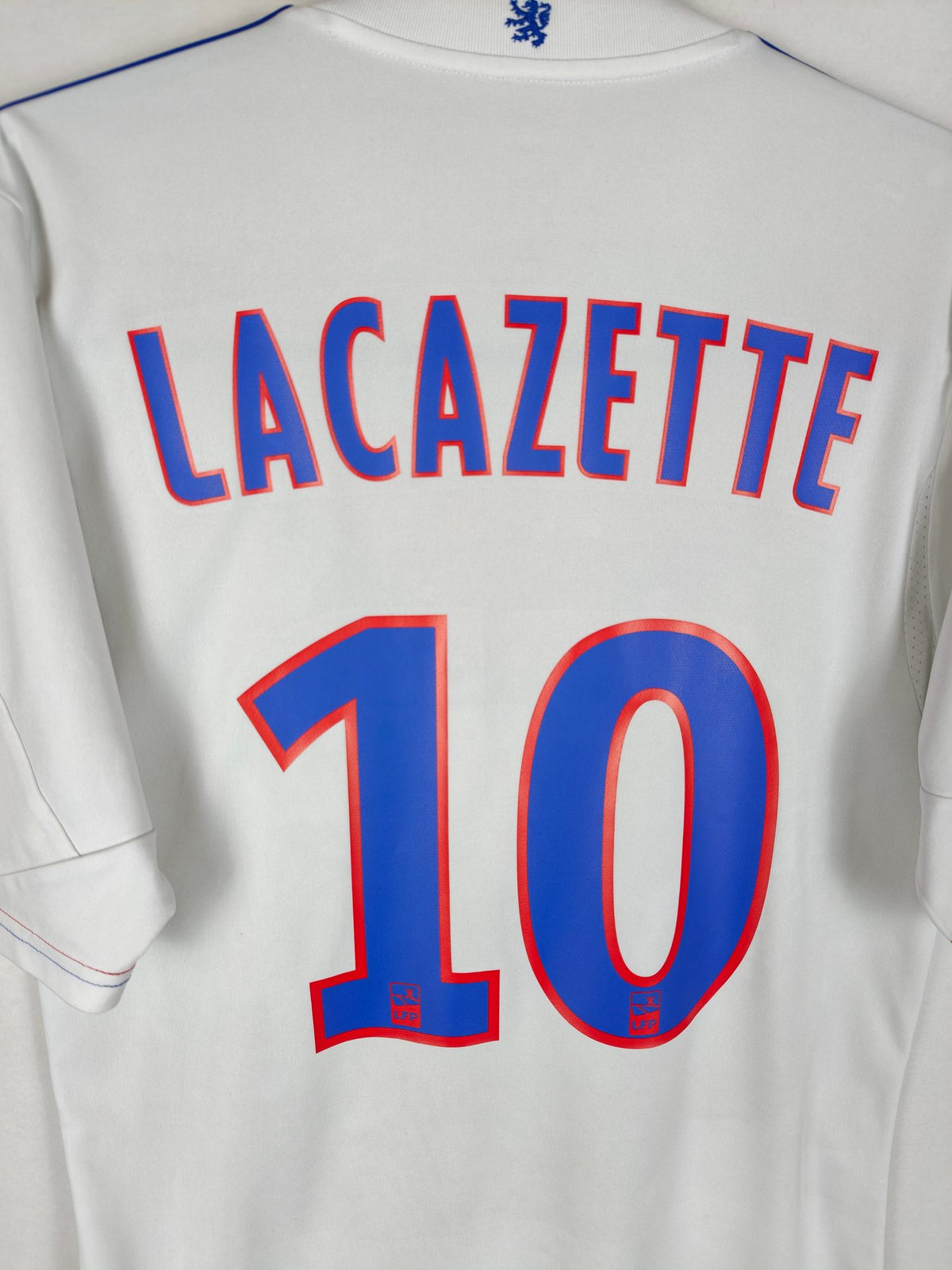 2013-14 Olympique Lyon Home Shirt Lacazette #10 - detailed view