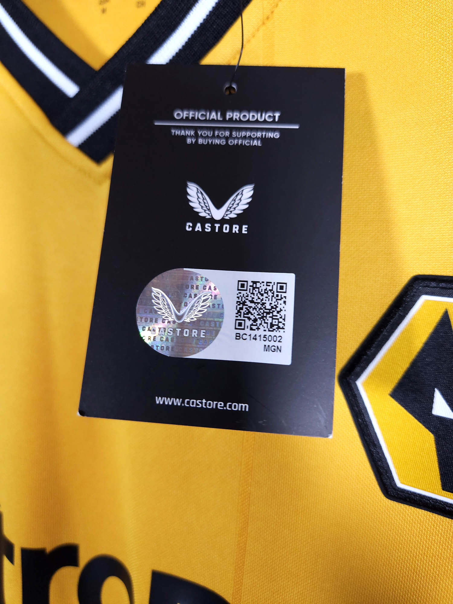 2023-24 Wolverhampton Wanderers Authentic Home Shirt