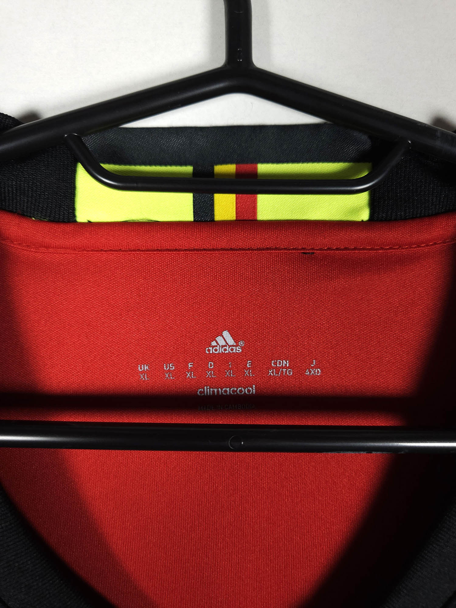 2016-17 Belgium Home Shirt detailed view 5