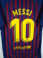 2018-19 Barcelona Home Shirt Messi #10