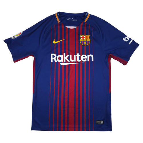 Barcelona Home Shirt 2017-18 – Messi #10 front view