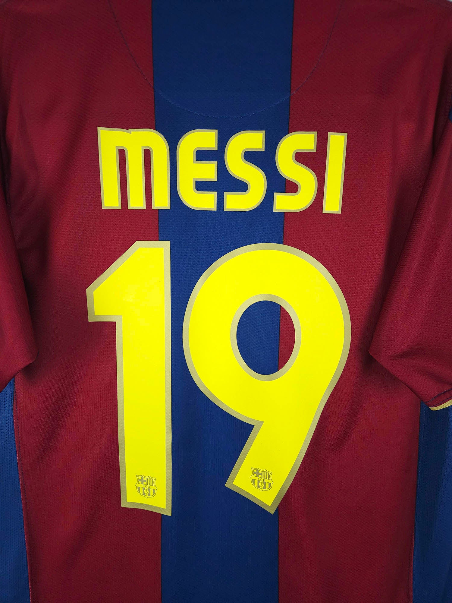 Barcelona 2007-08 Home Football Shirt | Lionel Messi