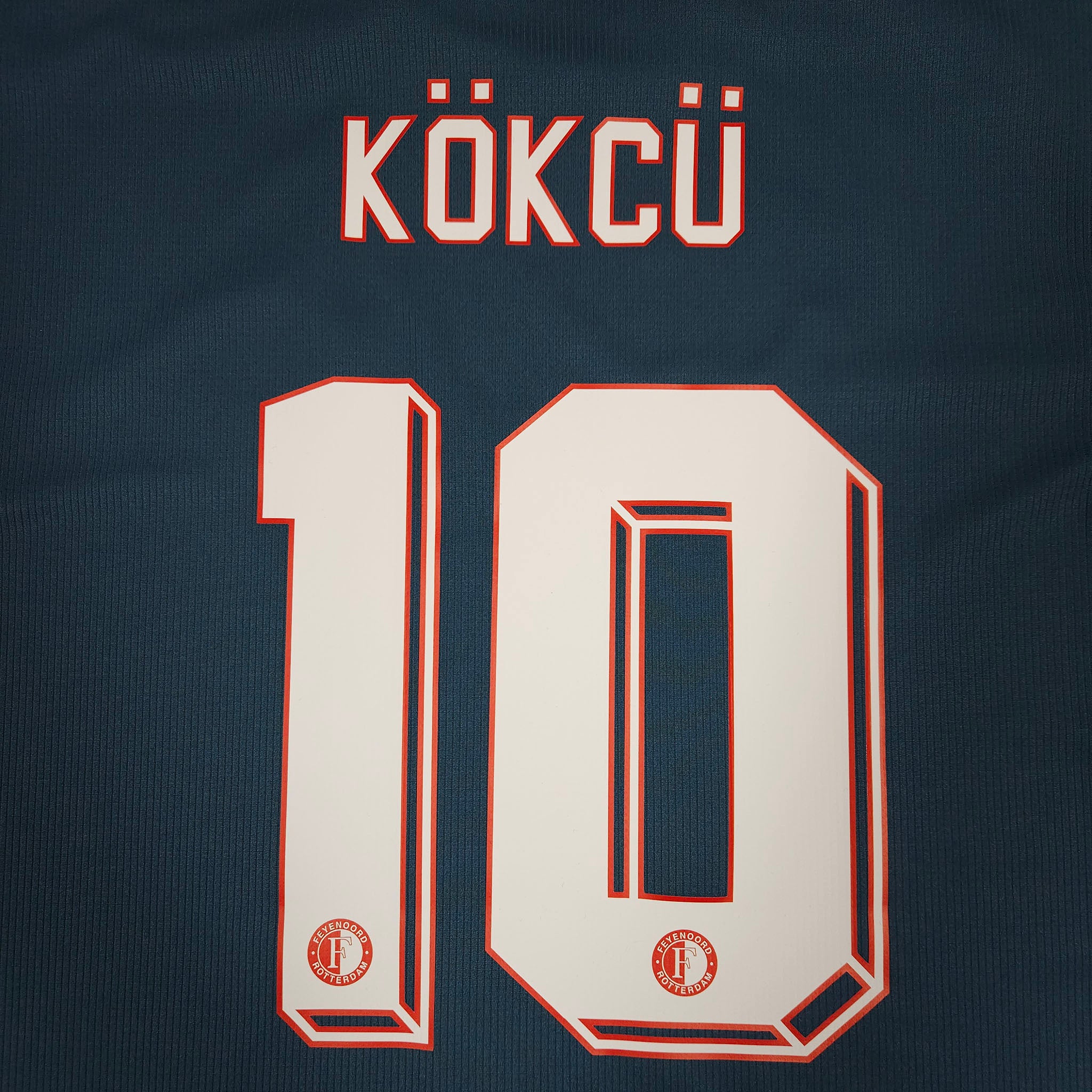 Feyenoord Away Shirt 2022-23 – Kökçü #10 detailed view 5