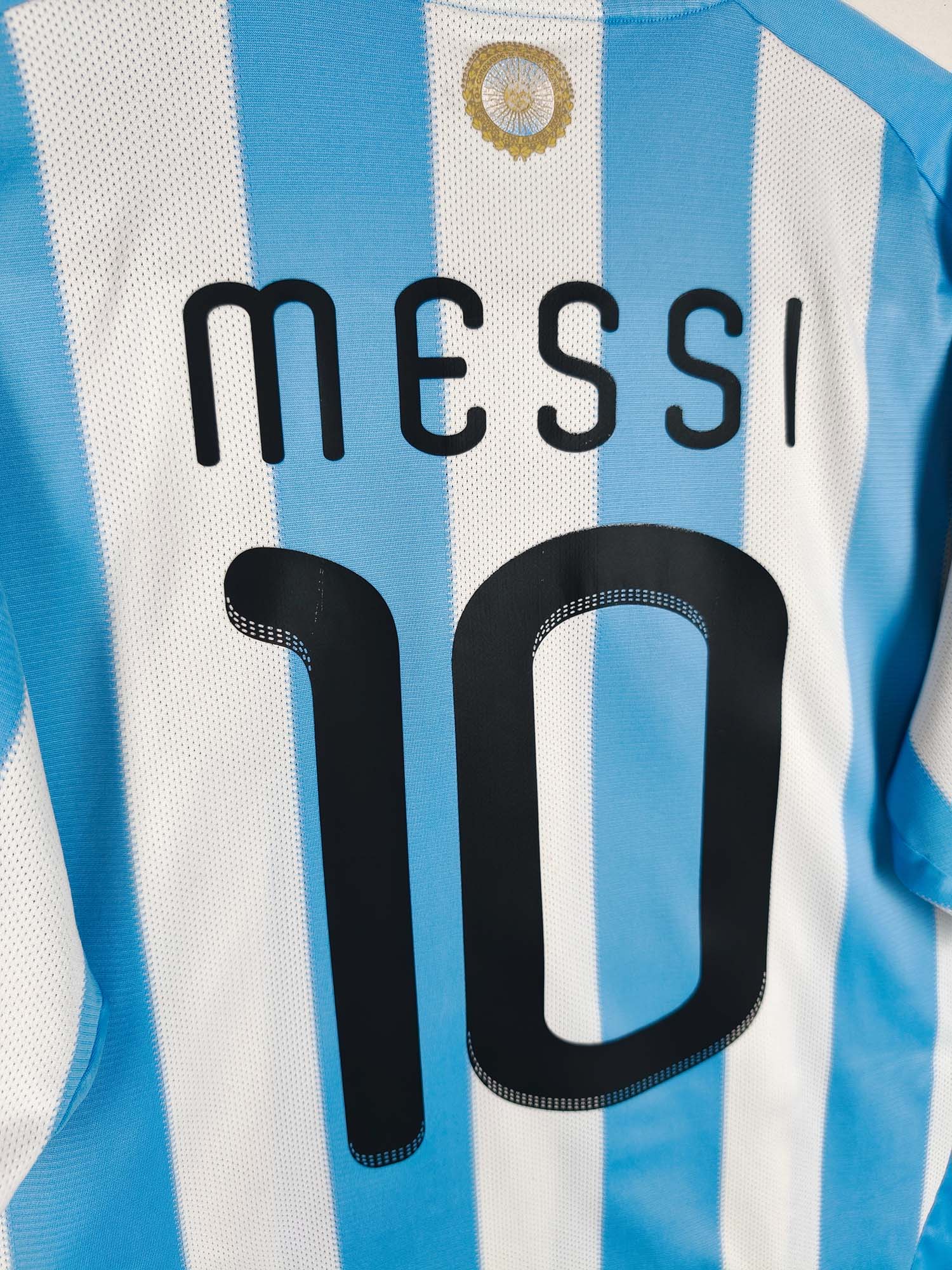 2010-11 Argentina Home Shirt Messi #10