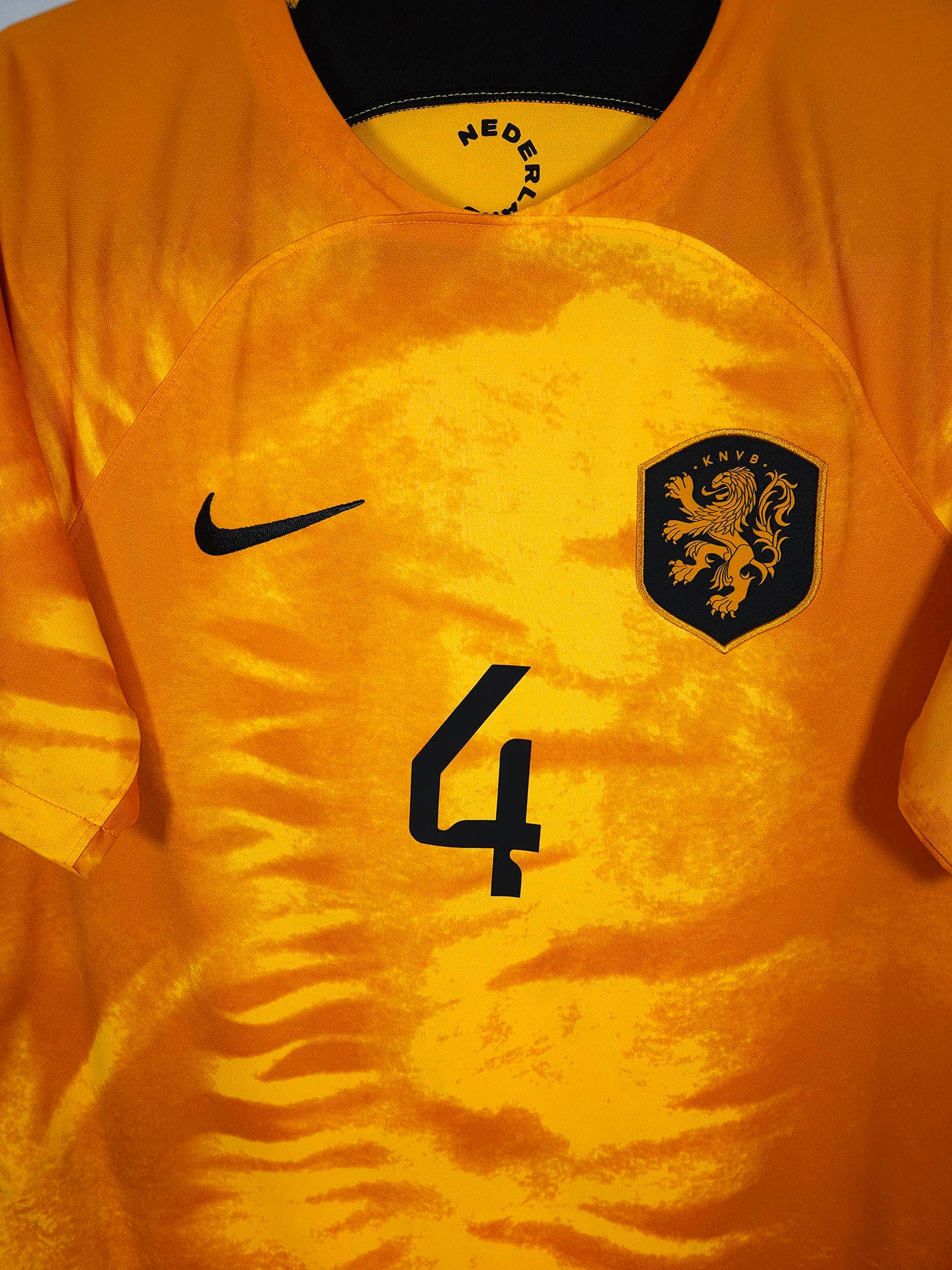 2022-23 Netherlands Home Shirt Virgil #4