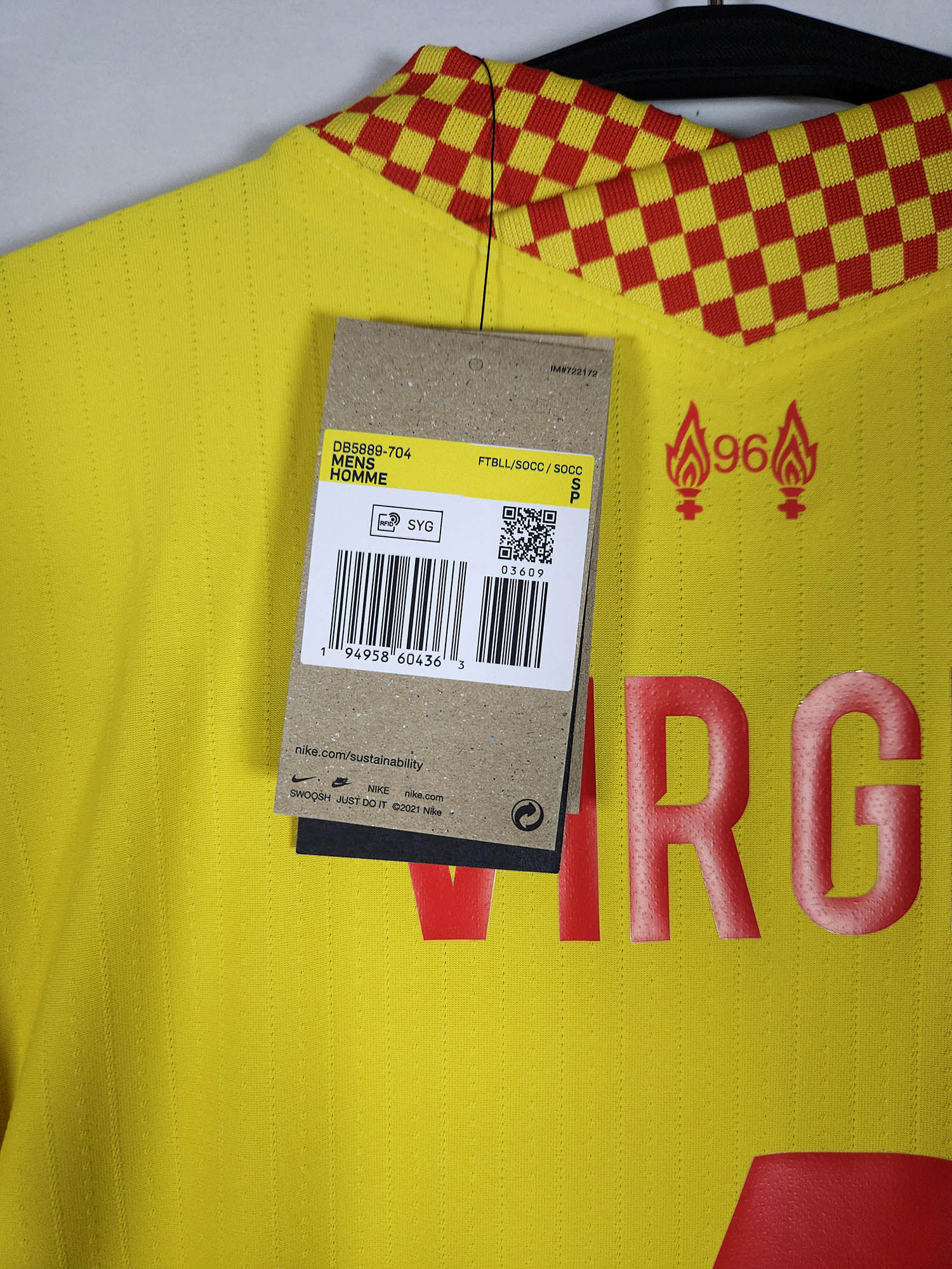 2021-22 Liverpool Authentic Third Shirt Virgil #4