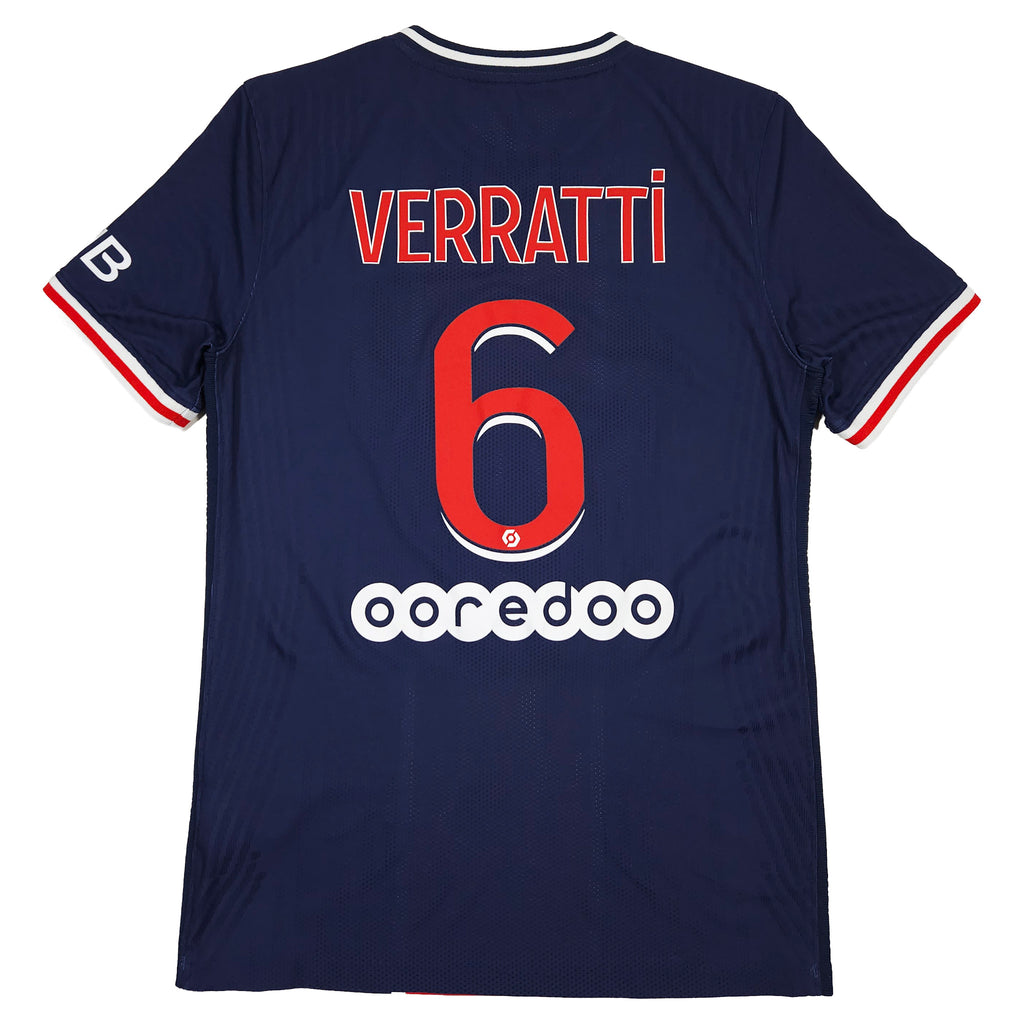 Paris Saint-Germain Home Shirt 2020-21 – Authentic – Verratti #6 – S