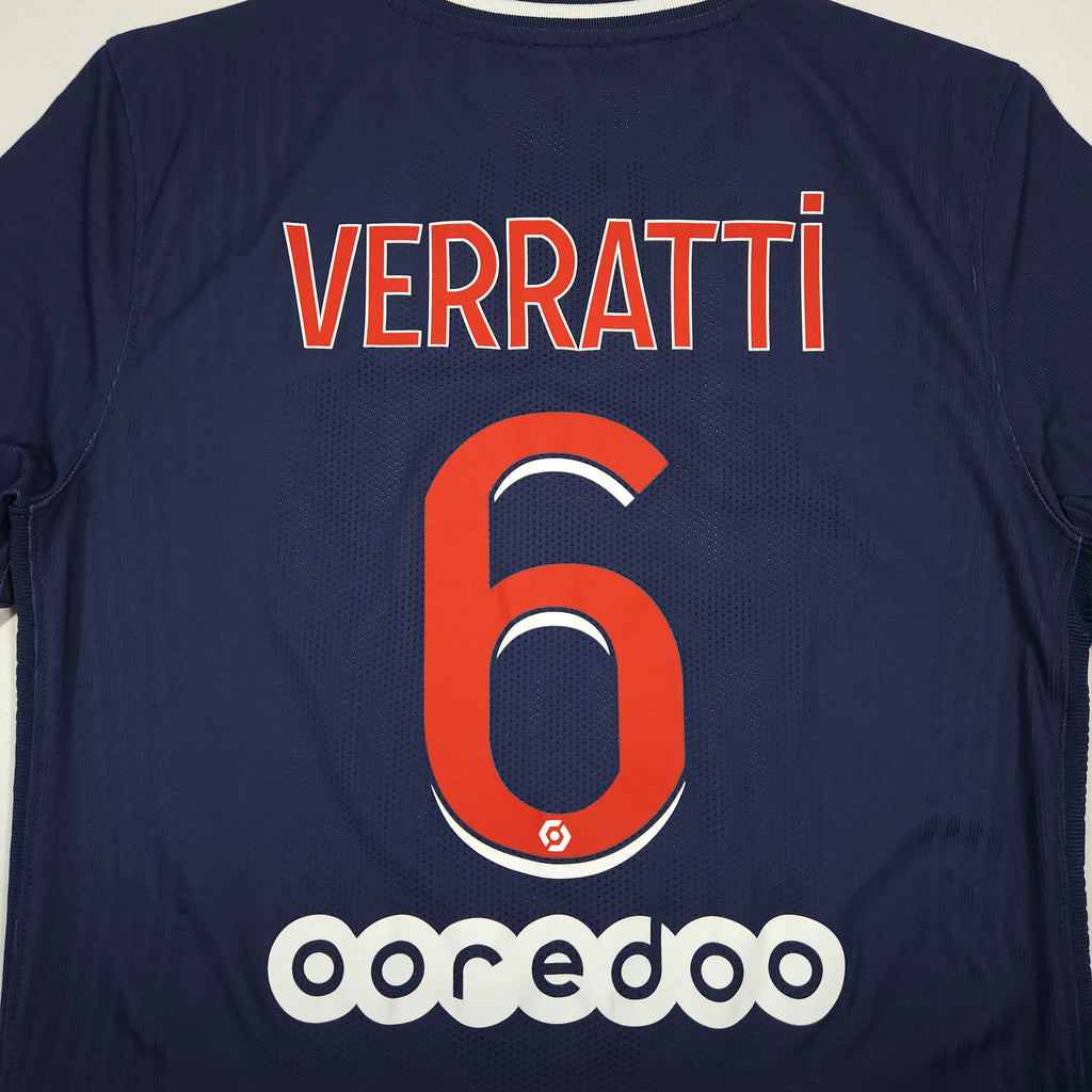 Paris Saint-Germain Home Shirt 2020-21 – Authentic – Verratti #6 – S