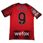 AC Milan Home Shirt 2023-24 – Giroud #9 back view