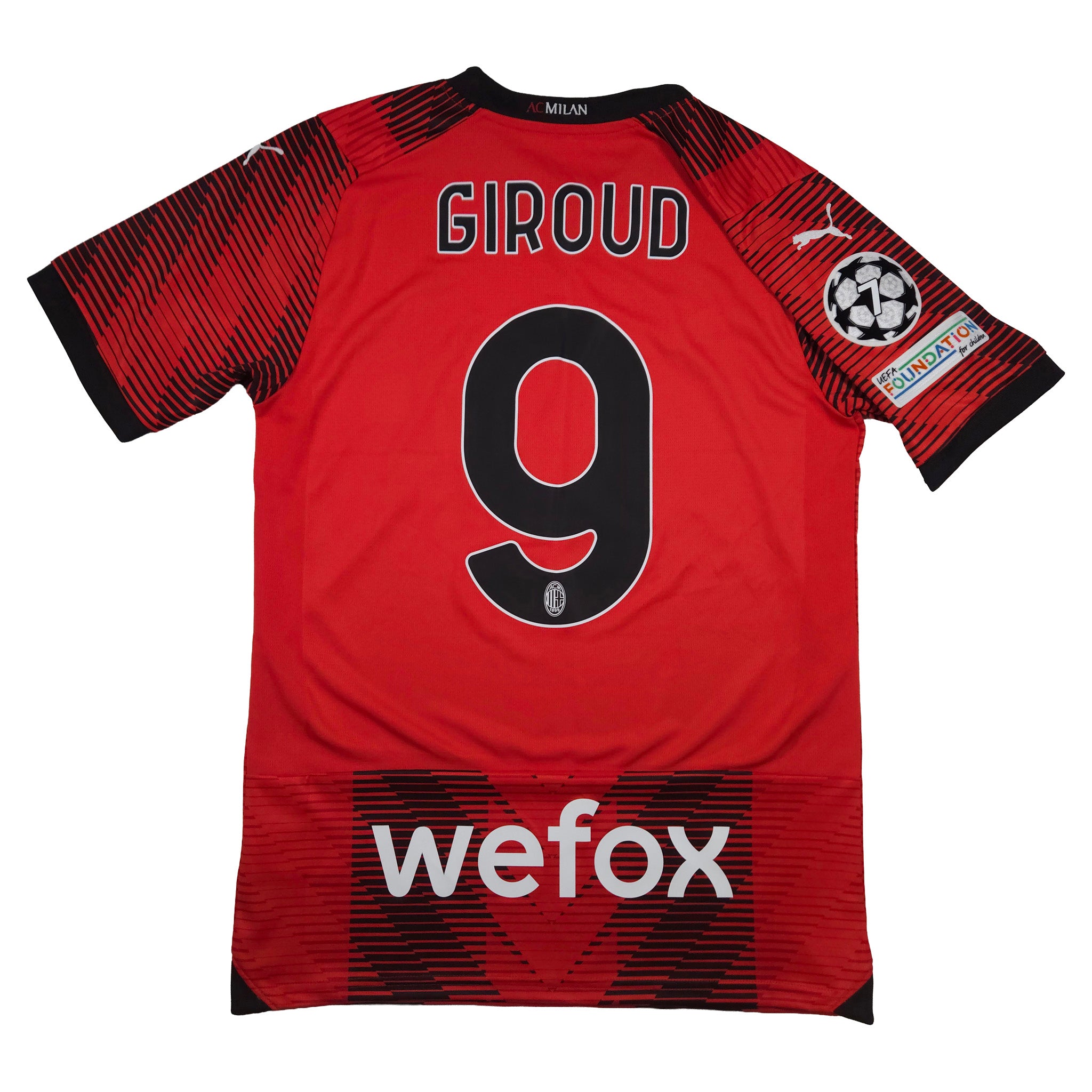 AC Milan Home Shirt 2023-24 – Giroud #9 – S