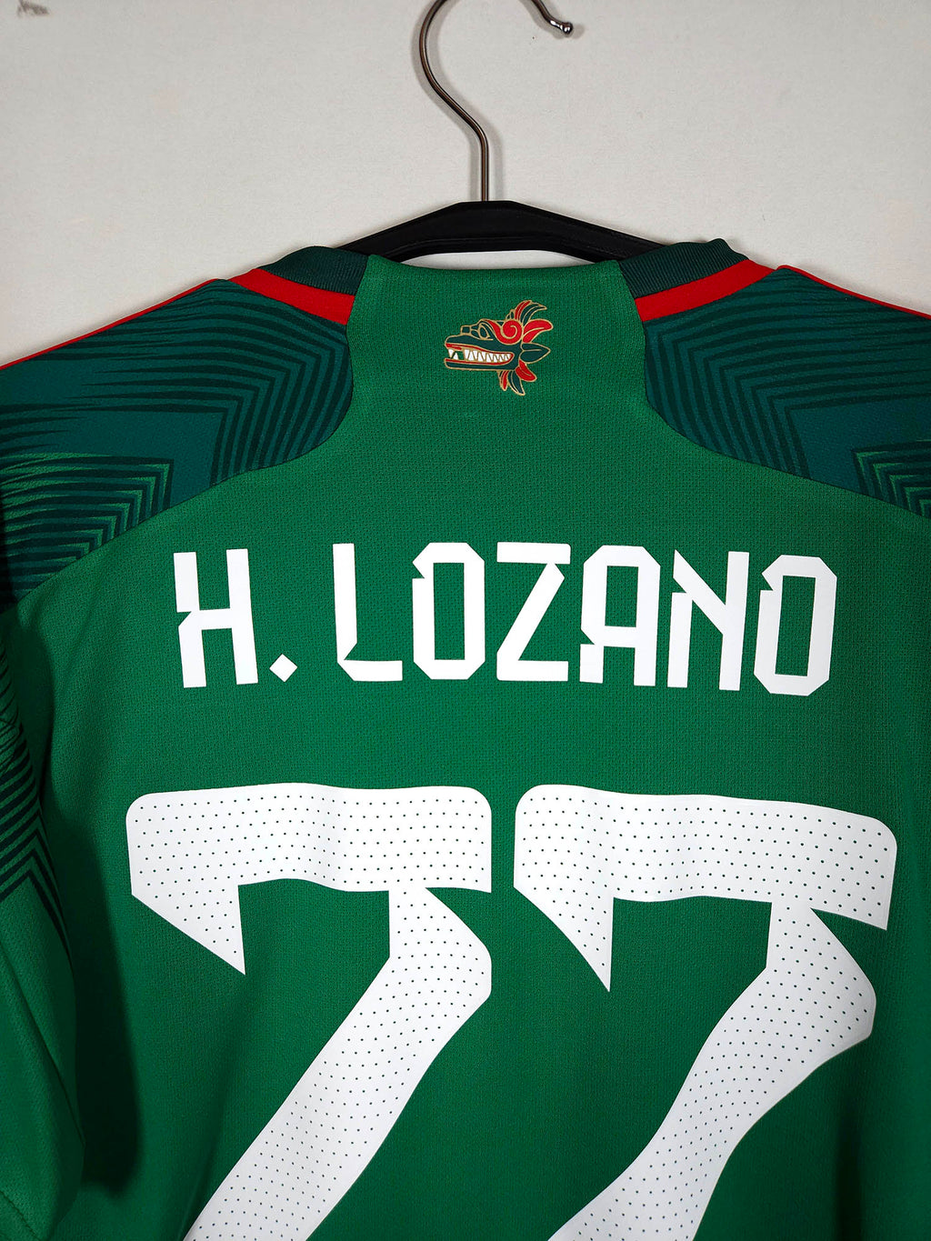 2022-23 Mexico Home Shirt Lozano #22 - detailed view