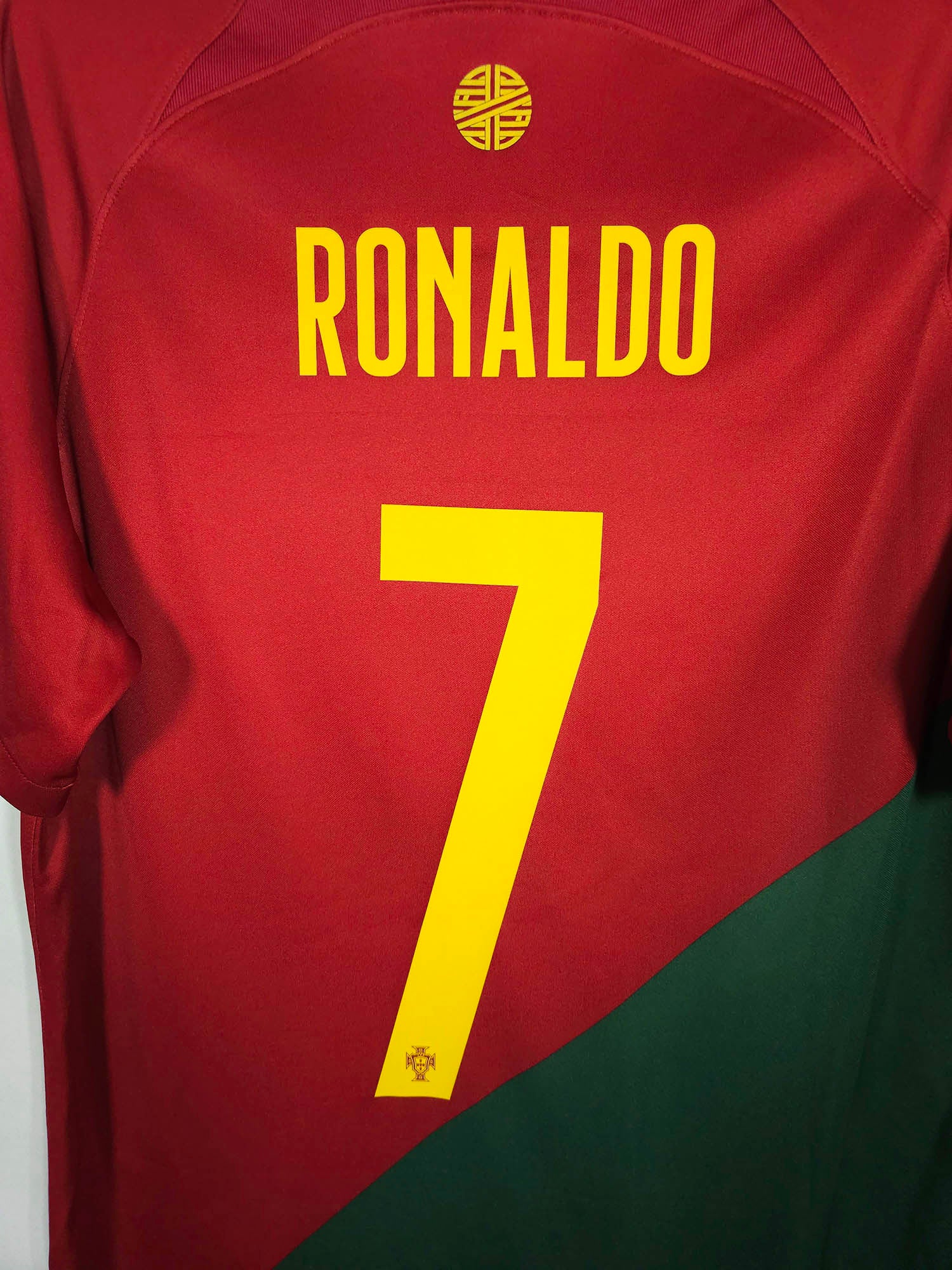 2022-23 Portugal Home Shirt Ronaldo #7 detailed view 5