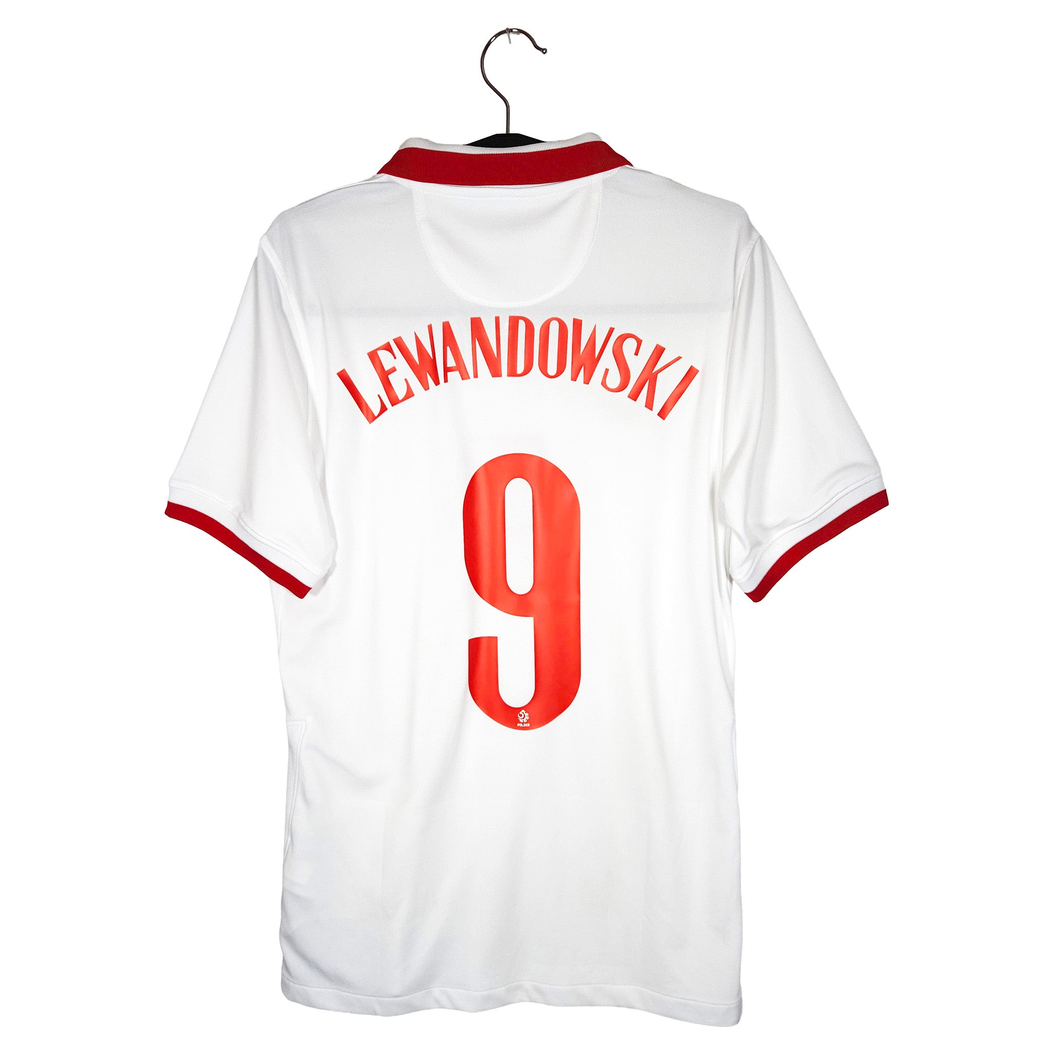 2020-21 Poland Home Shirt Lewandowski #9
