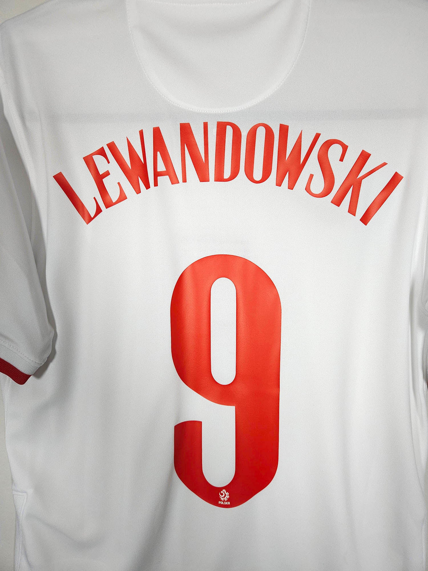 2020-21 Poland Home Shirt Lewandowski #9