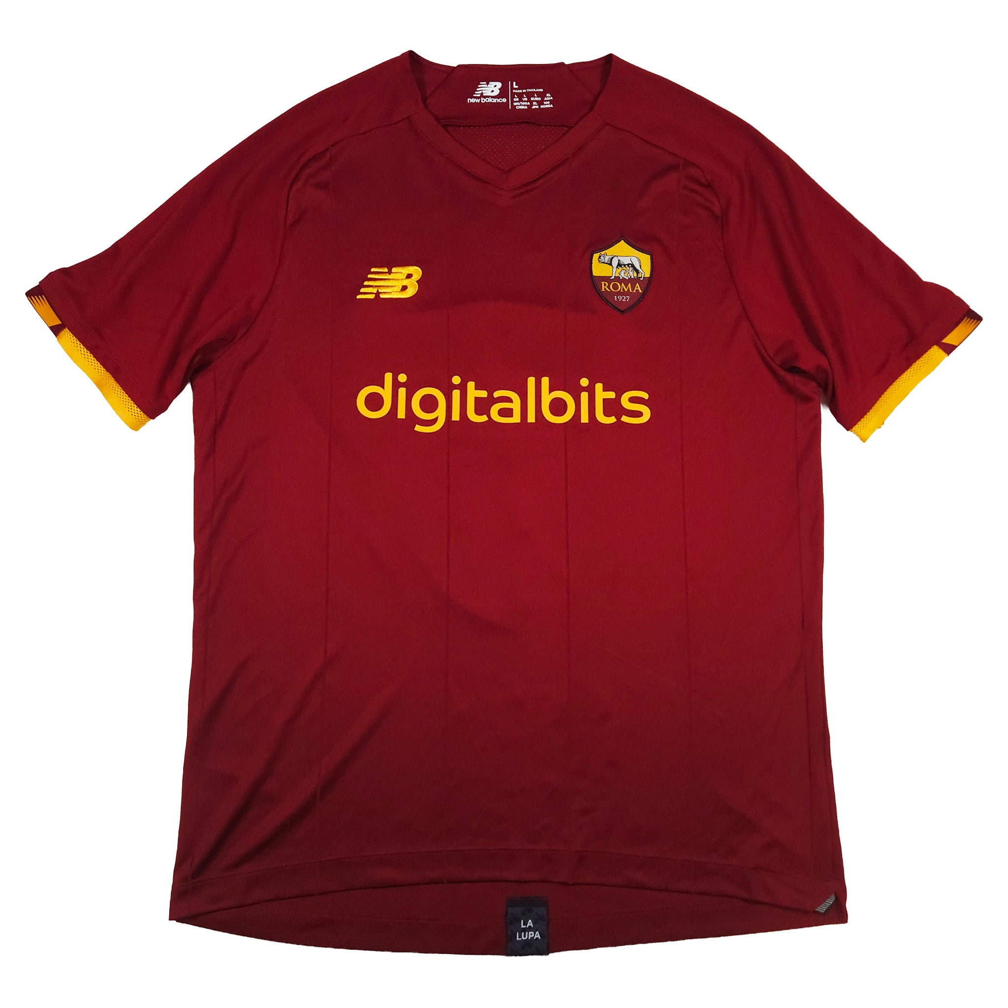 AS Roma Home Shirt 2021-22 – Džeko #9 – L