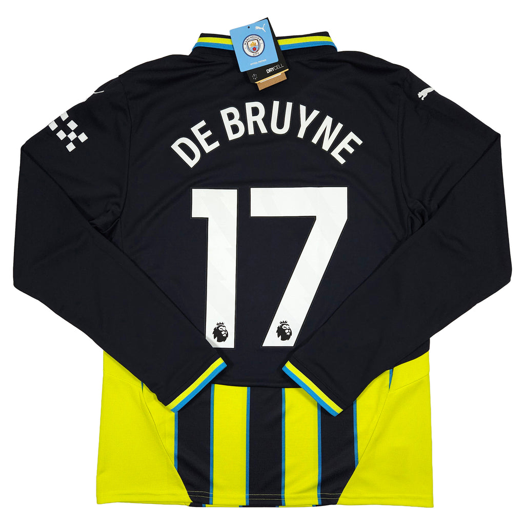 Manchester City Away Shirt 2024-25 – Longsleeve – De Bruyne #17 – M
