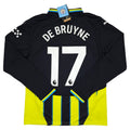Manchester City Away Shirt 2024-25 – Longsleeve – De Bruyne #17 – M