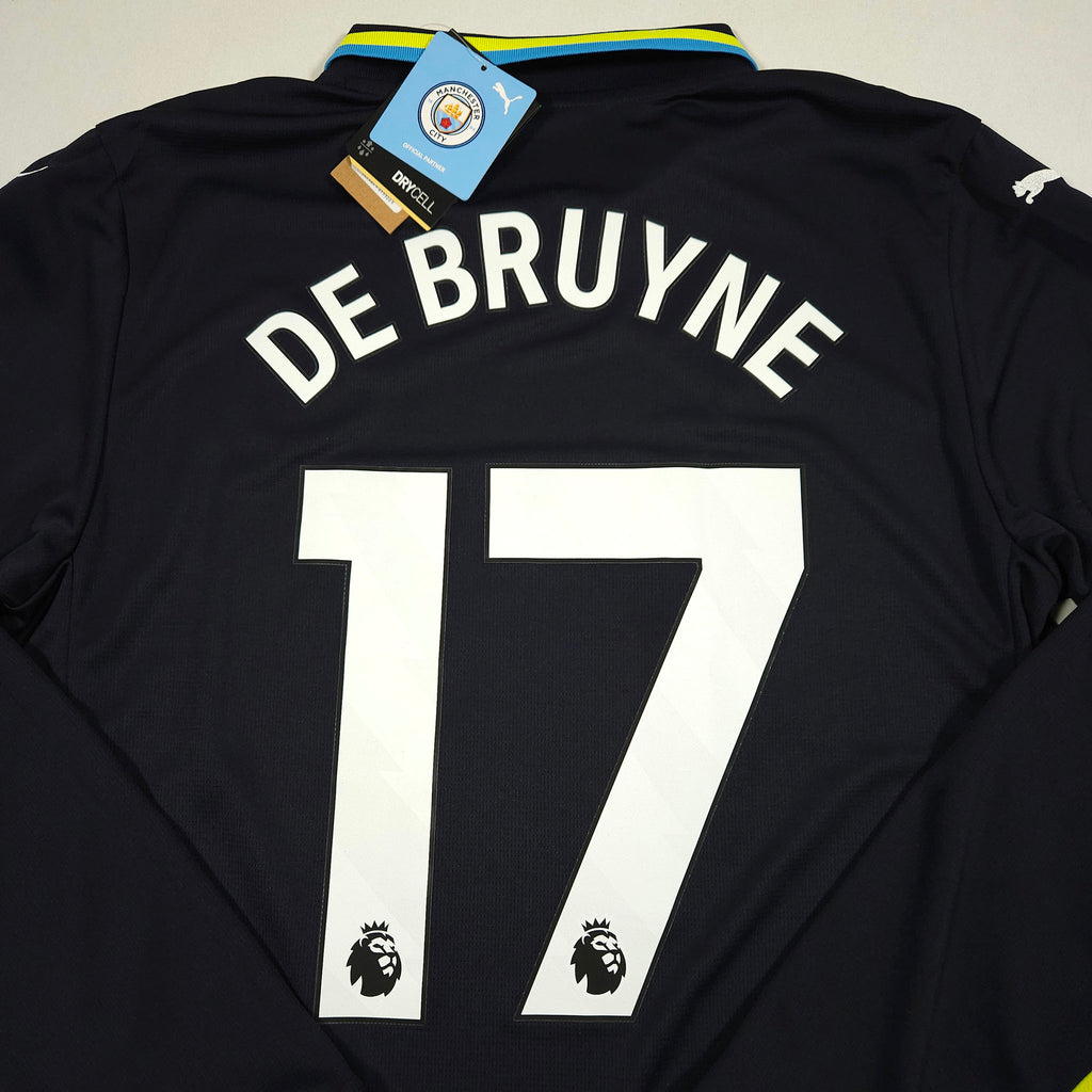 Manchester City Away Shirt 2024-25 – Longsleeve – De Bruyne #17 – M
