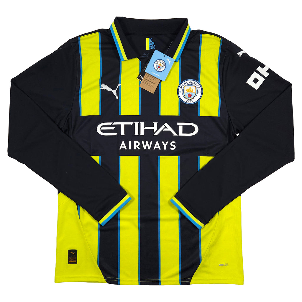Manchester City Away Shirt 2024-25 – Longsleeve – De Bruyne #17 – M