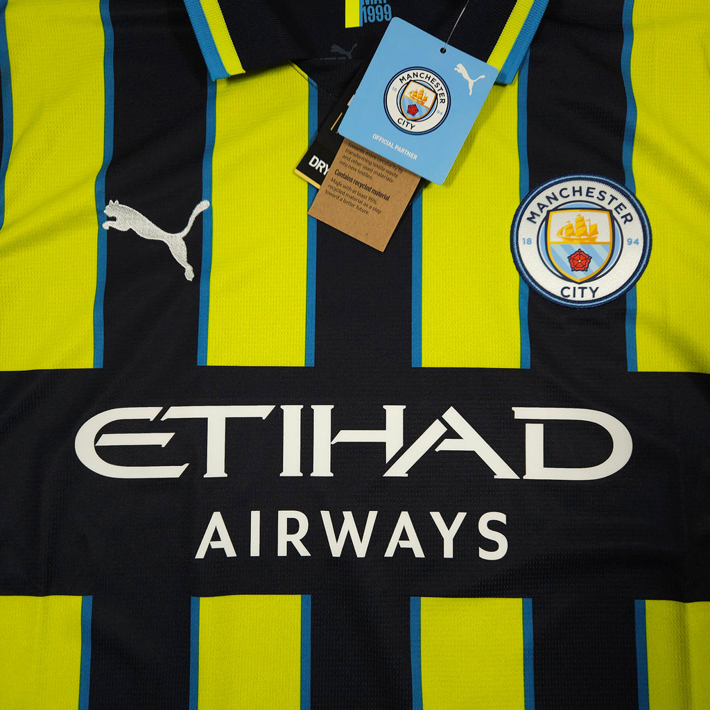Manchester City Away Shirt 2024-25 – Longsleeve – De Bruyne #17 – M