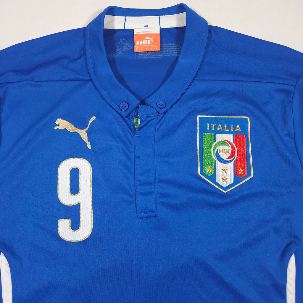 Italy Home Shirt 2014-15 – Balotelli #9 – L