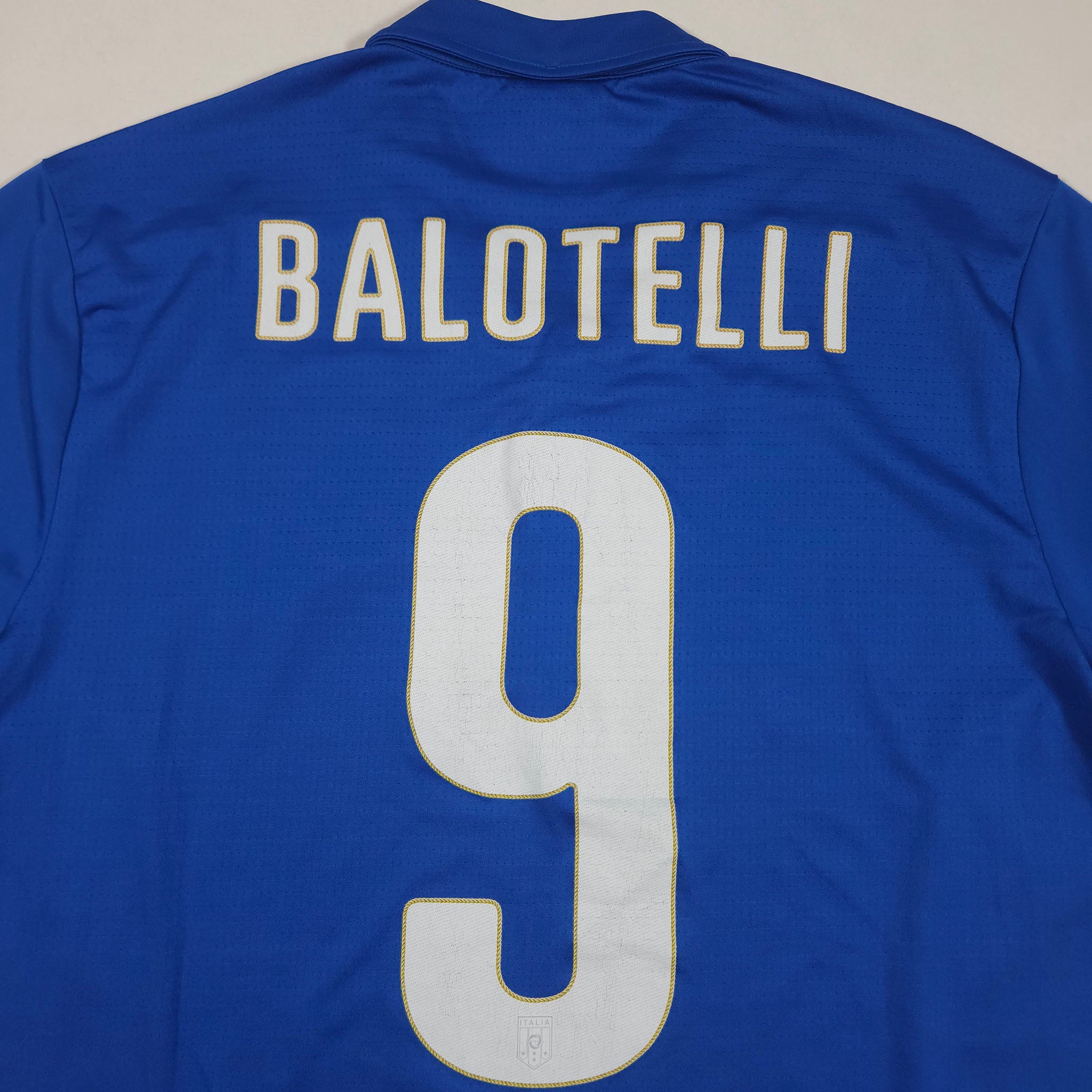Italy Home Shirt 2014-15 – Balotelli #9 – L