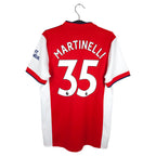 2021-22 Arsenal Home Shirt Martinelli #35 - back view