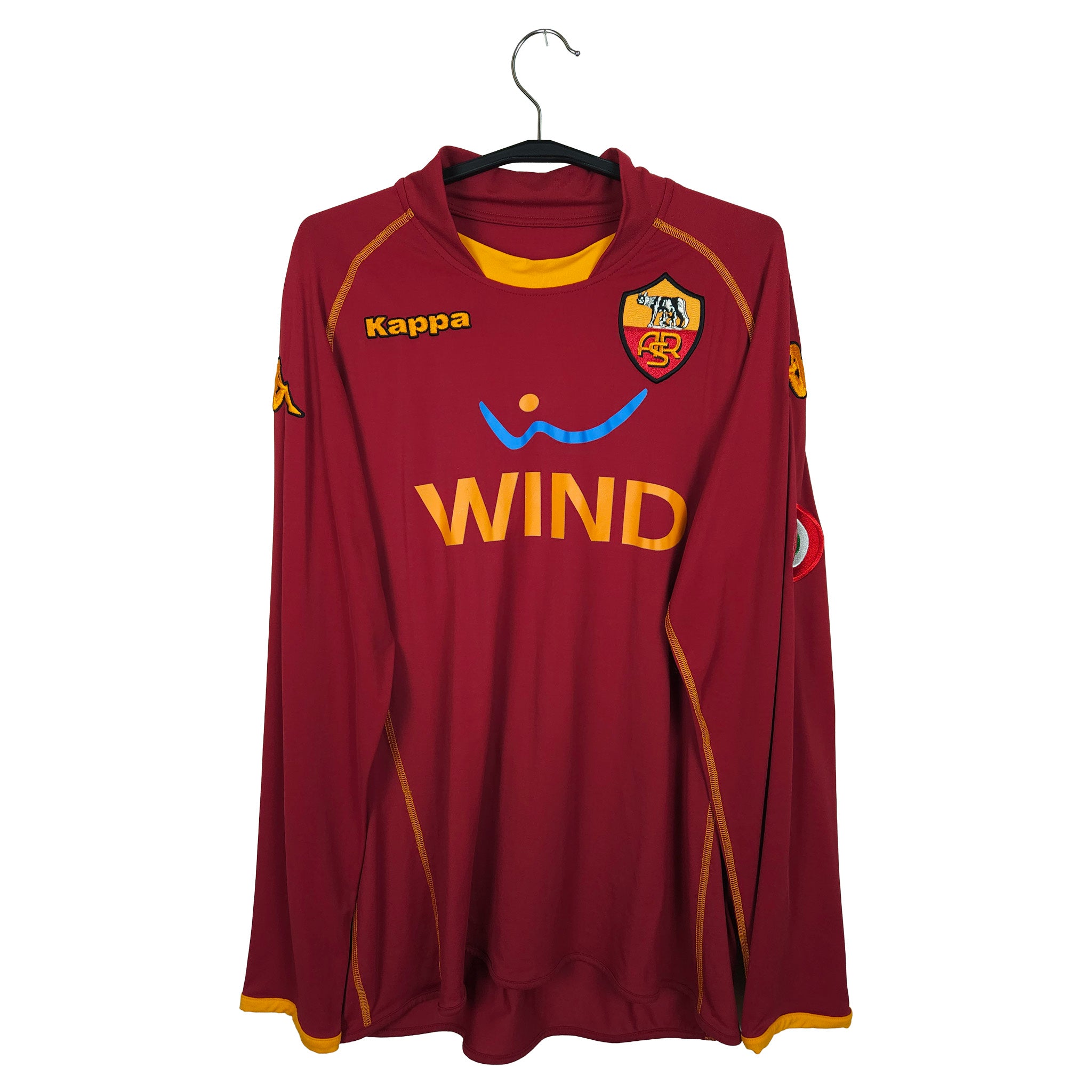 2008-09 AS Roma Longsleeve Home Shirt