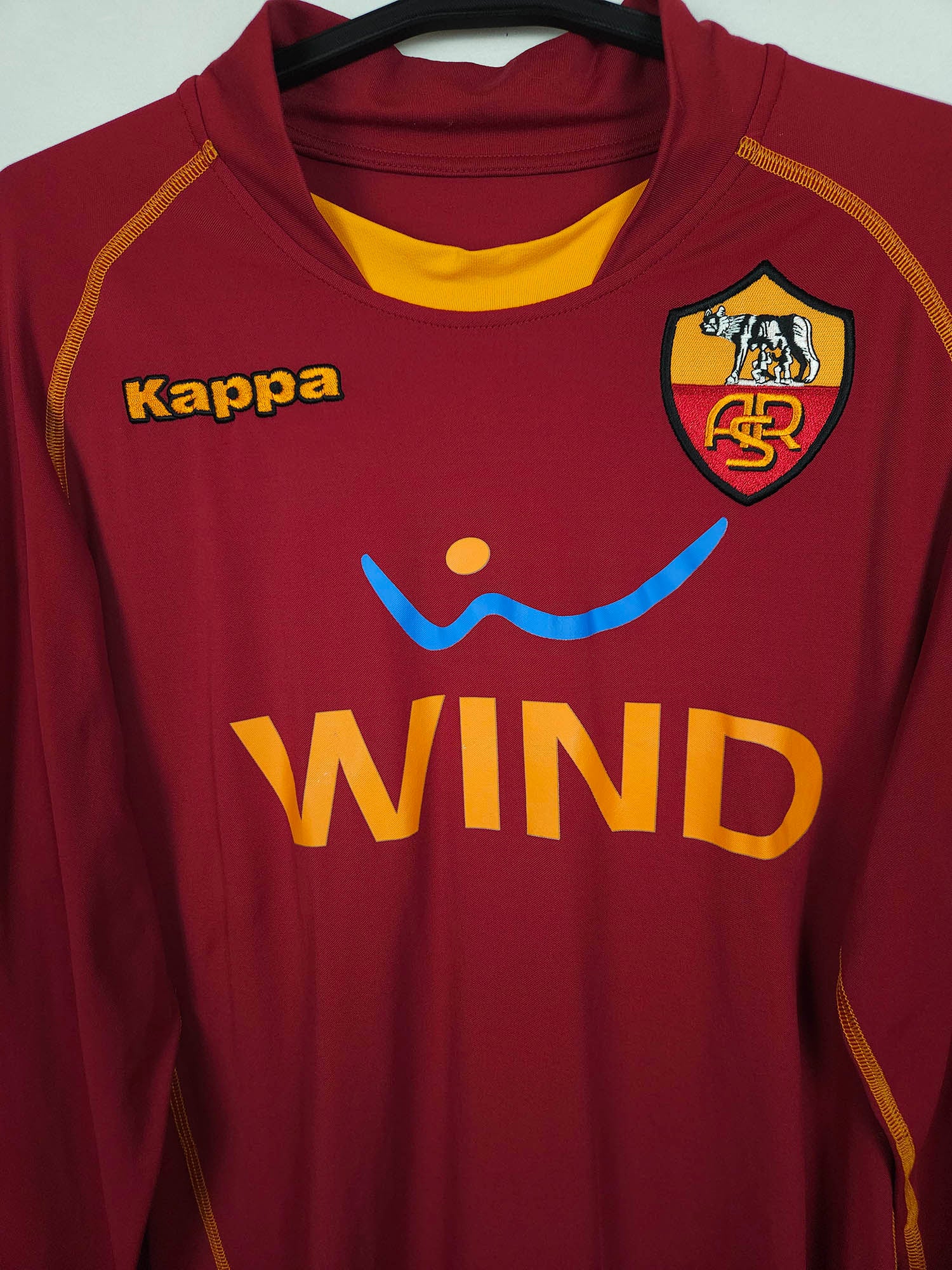 2008-09 AS Roma Longsleeve Home Shirt
