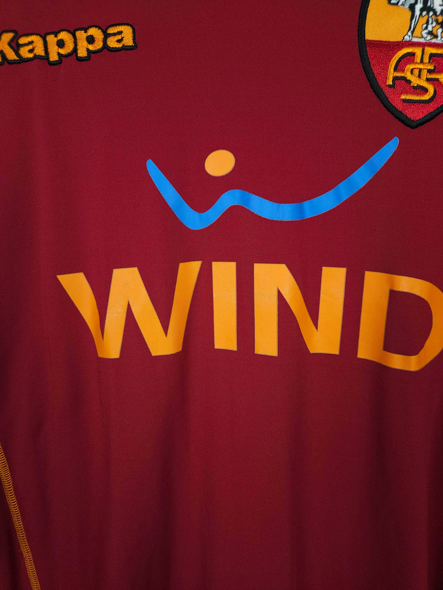 2008-09 AS Roma Longsleeve Home Shirt