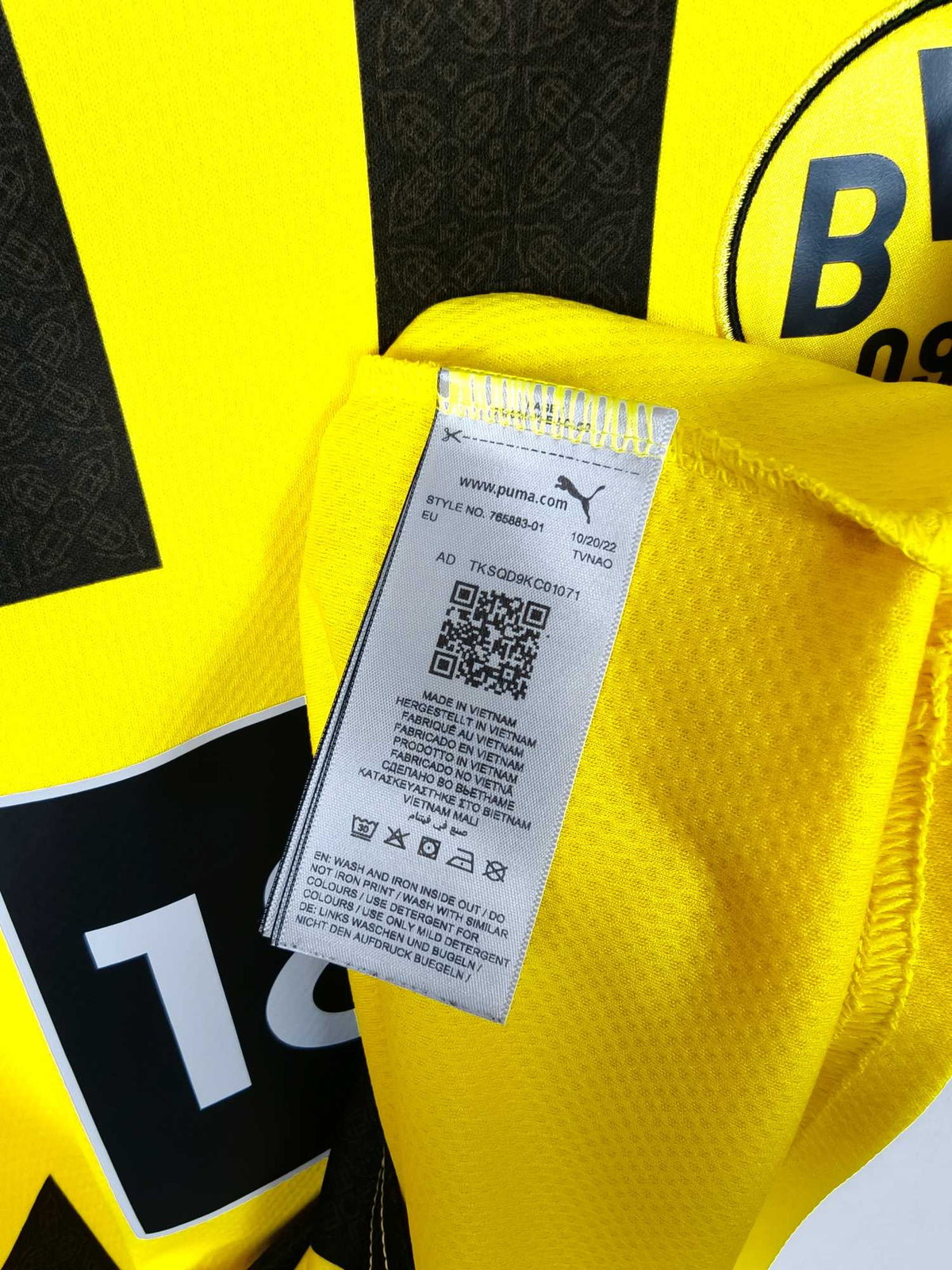2022-23 Borussia Dortmund Home Shirt Haller #9