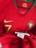 2018-19 Portugal Home Shirt Ronaldo #7 - detailed view