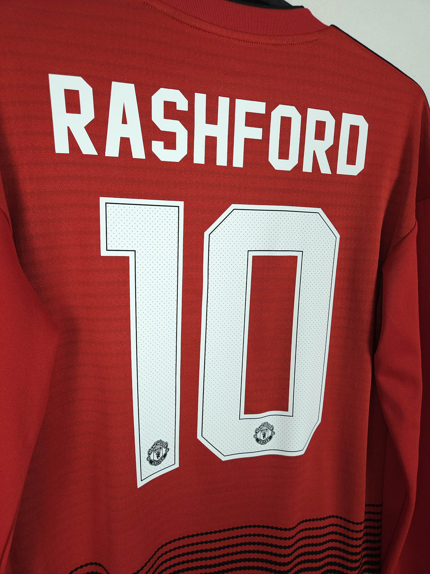 Manchester United 2018-19 Home Shirt Rashford #10 (LS) | S