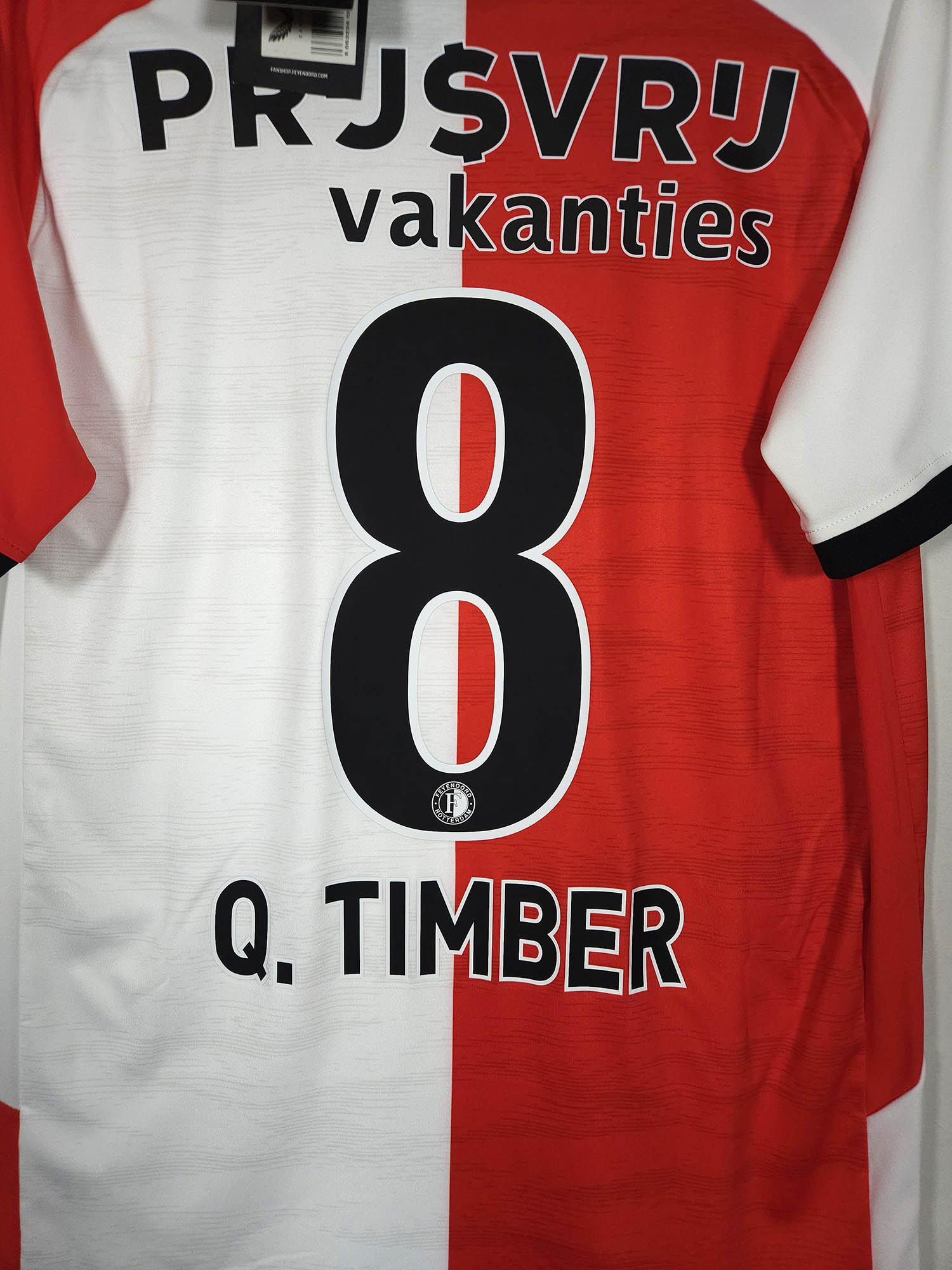 2024-25 Feyenoord Home Shirt Timber #8 - detailed view
