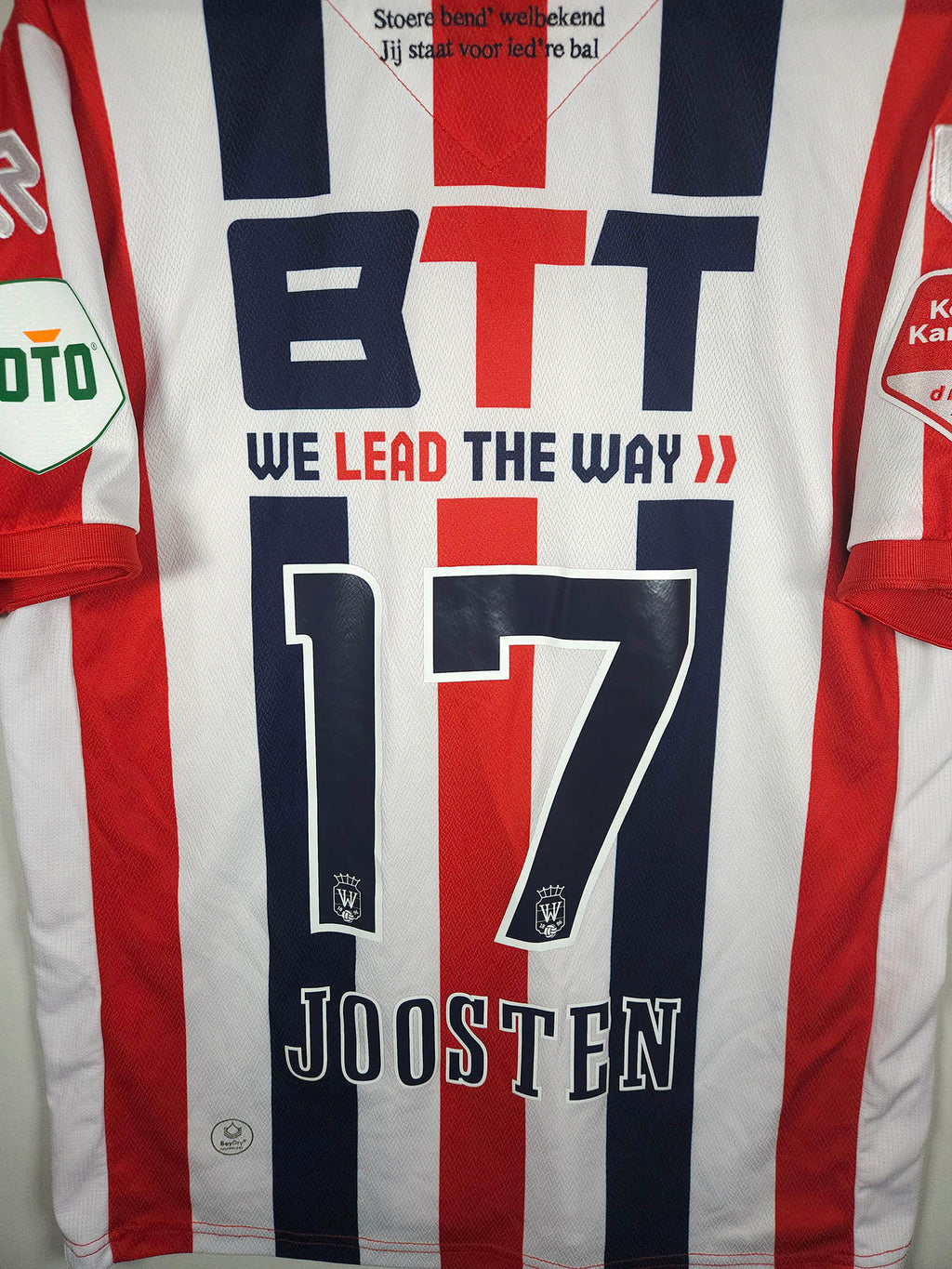 2023-24 Willem II Home Shirt Joosten #17 - detailed view