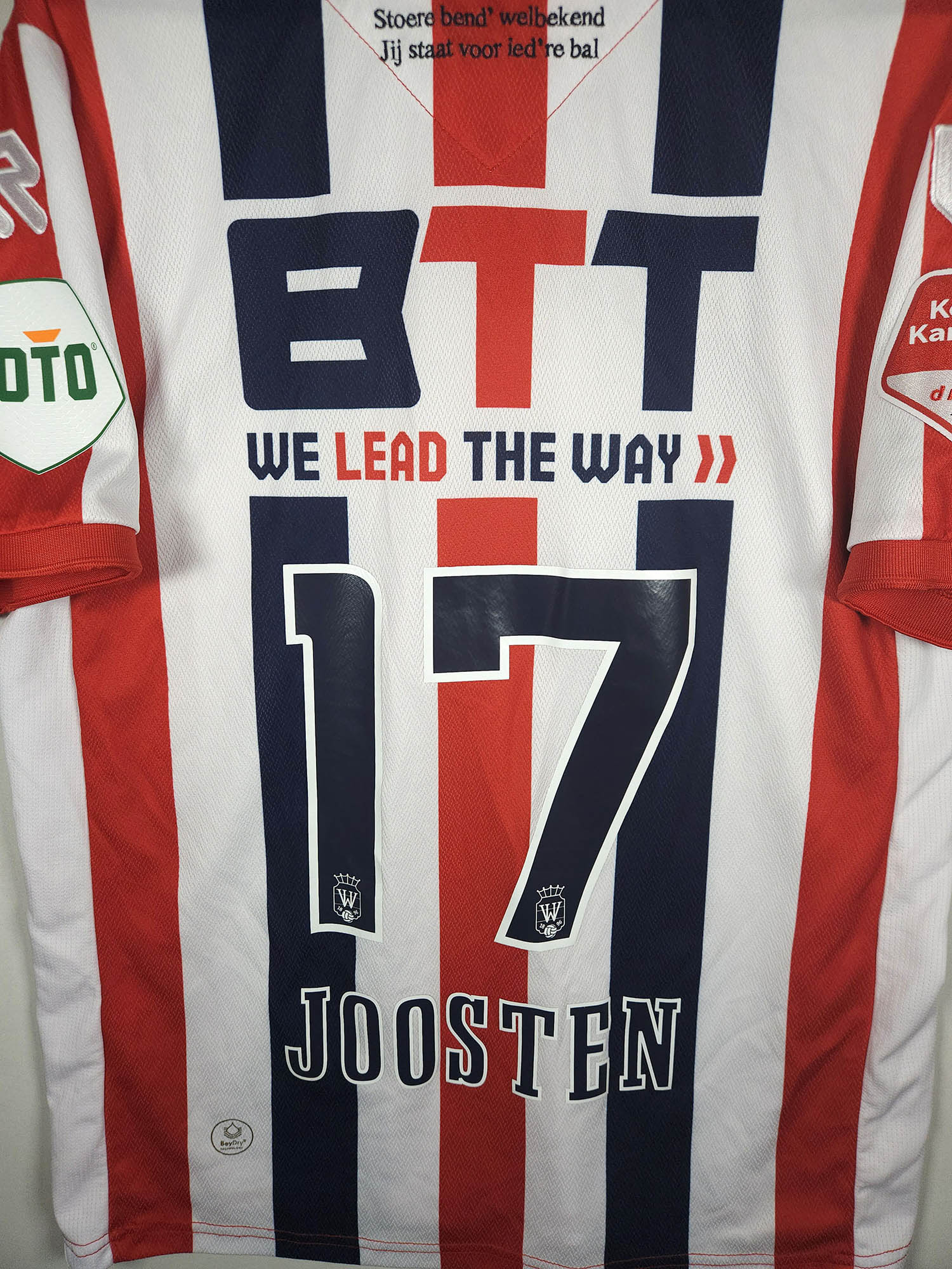 2023-24 Willem II Home Shirt Joosten #17 detailed view 5