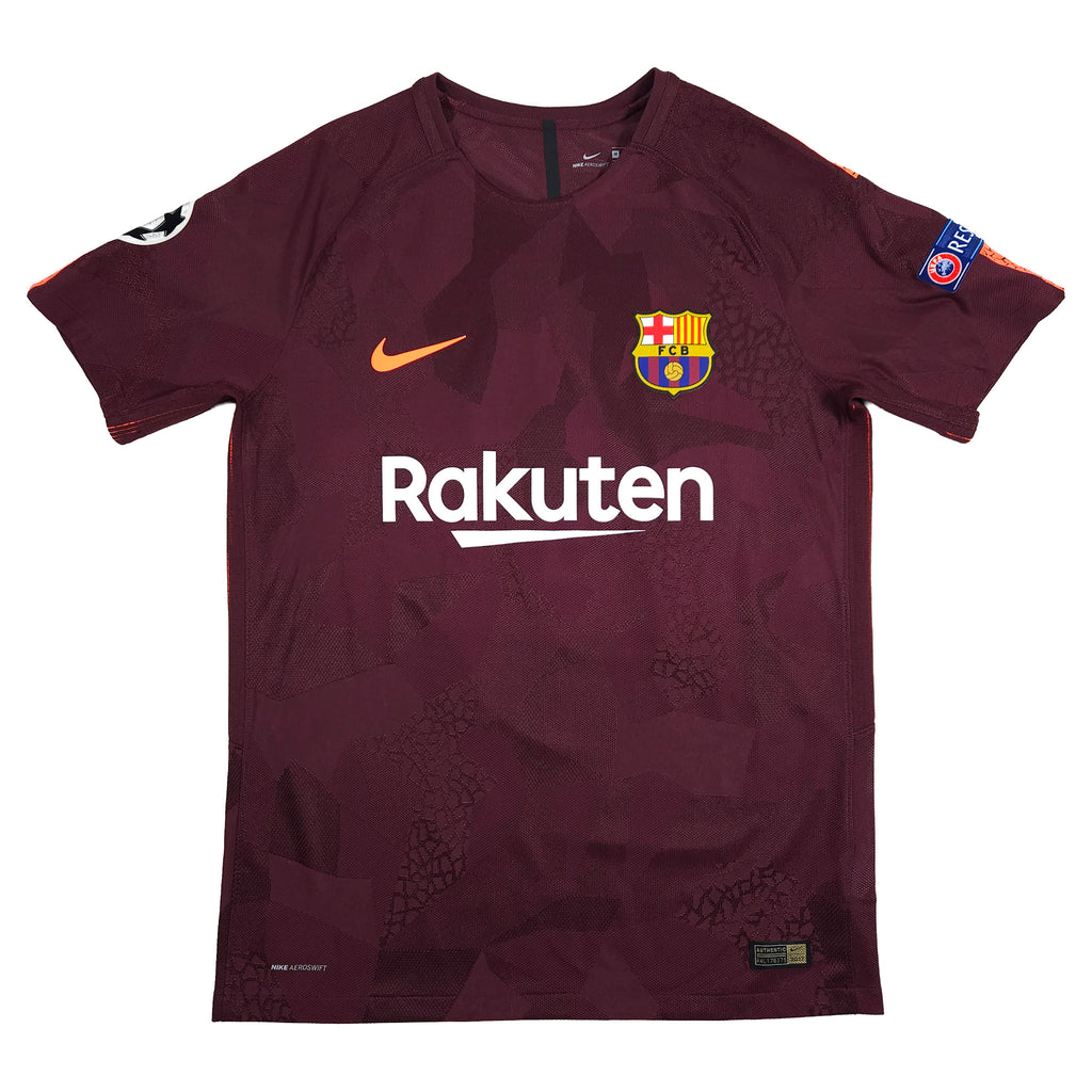 Barcelona Third Shirt 2017-18 – Authentic – Rakitic #4 front view