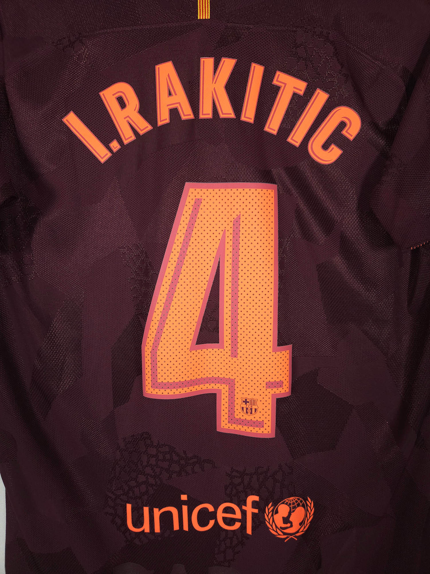 2017-18 Barcelona Authentic Third Shirt Rakitic #4