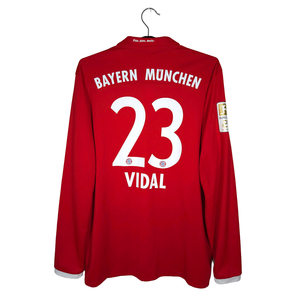 2016-17 Bayern Munich Home Shirt Vidal #23 (LS) - back view