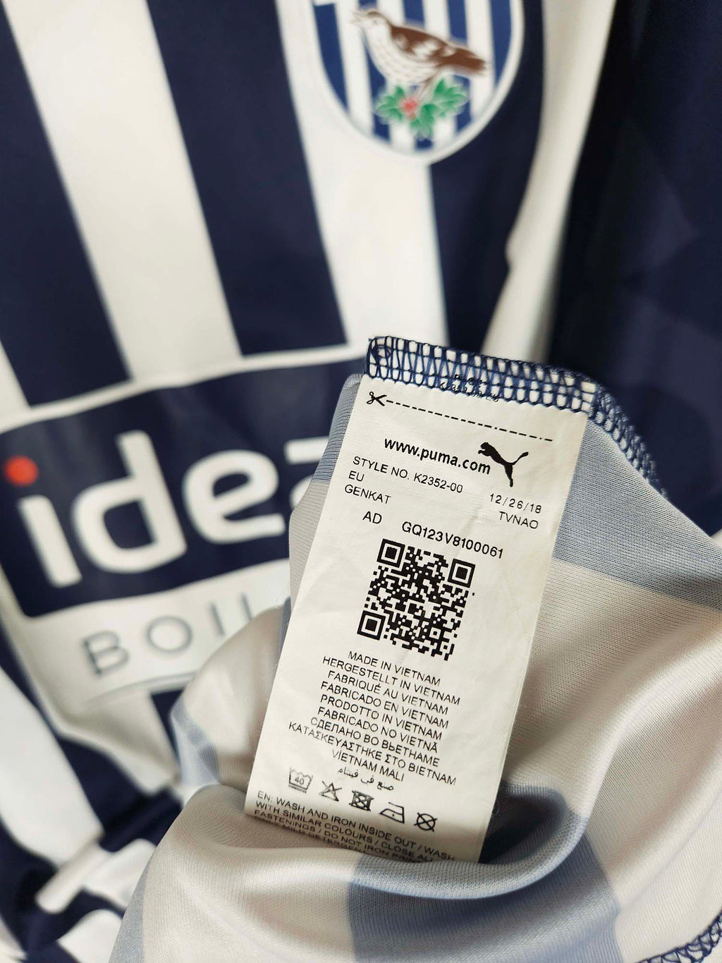 2019-20 West Bromwich Albion Home Shirt Barry #18