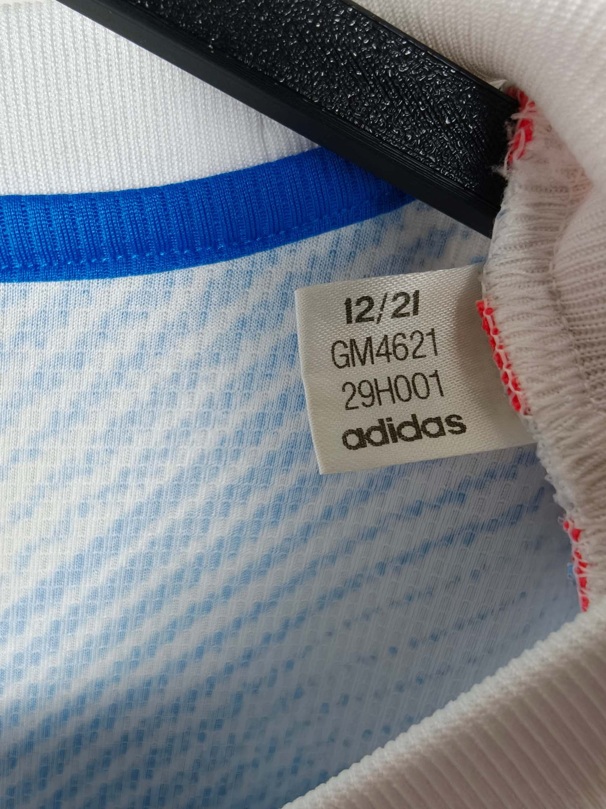 2021-22 Manchester United uitshirt - detailfoto