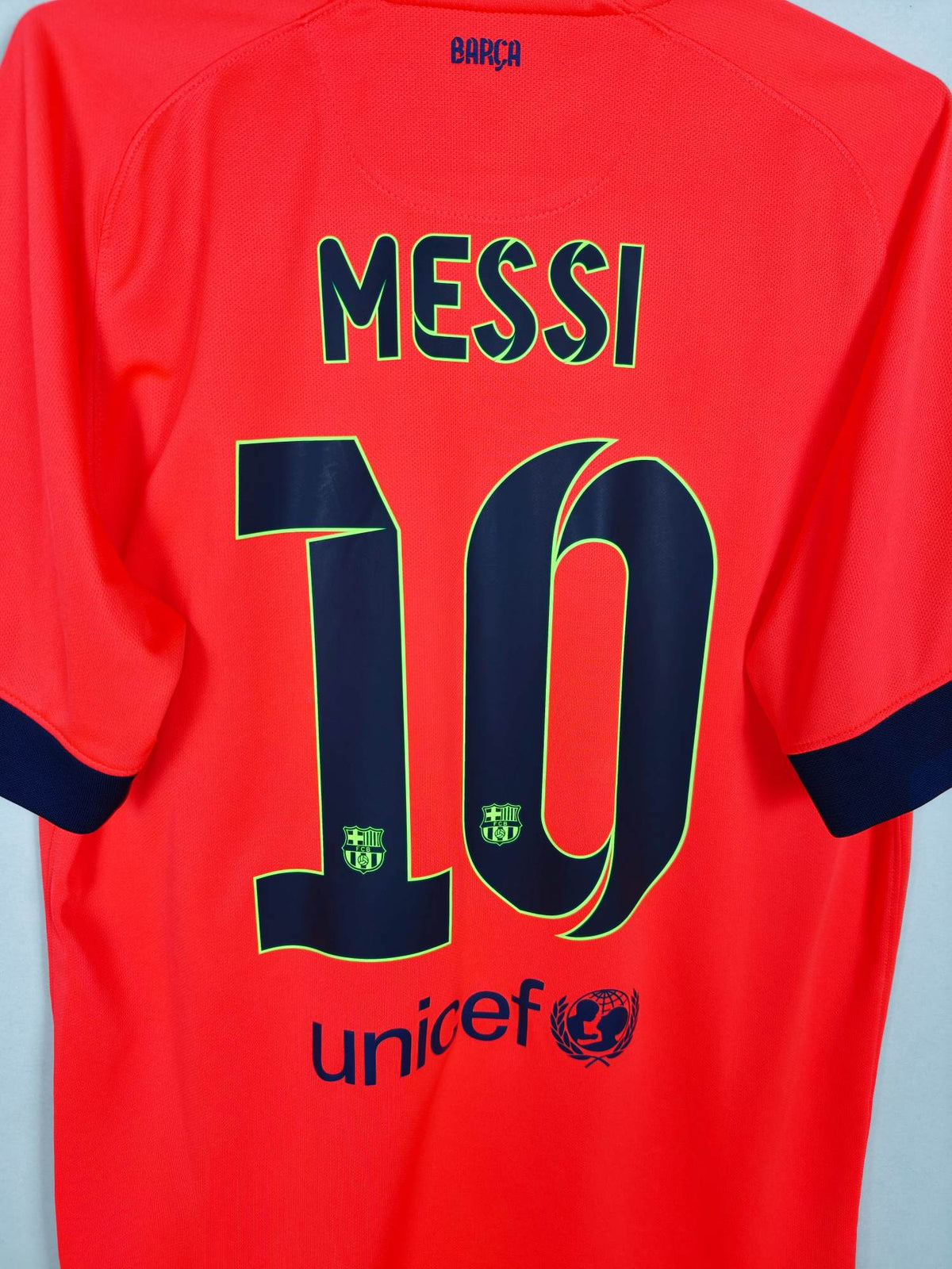 2014-15 Barcelona Away Shirt Messi #10