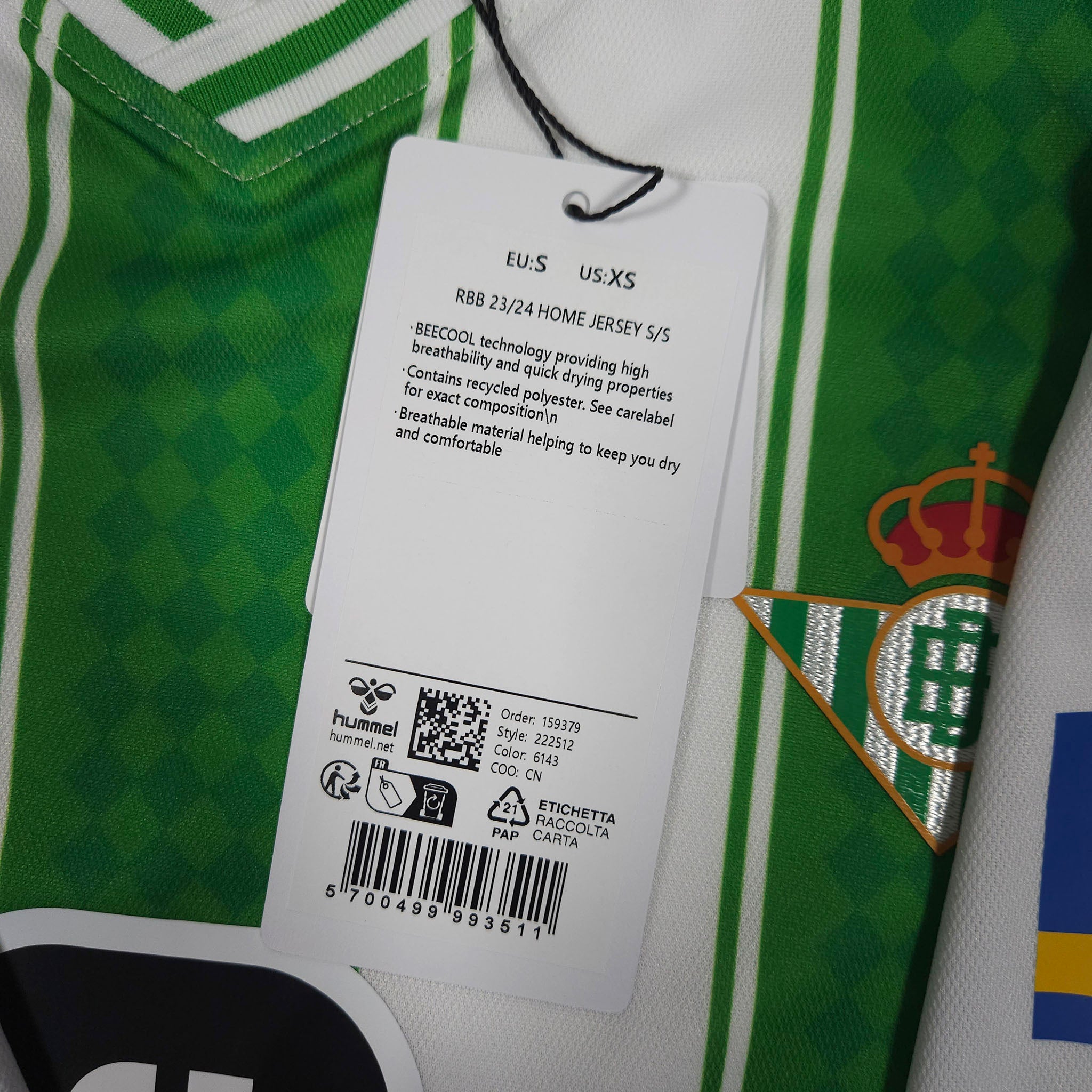 Real Betis Home Shirt 2023-24 – S