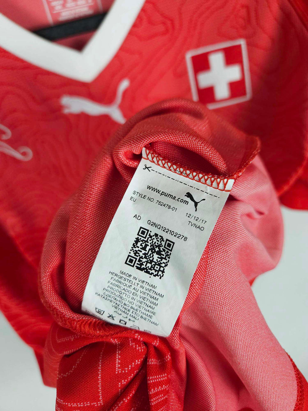 2018-19 Switzerland Home Shirt