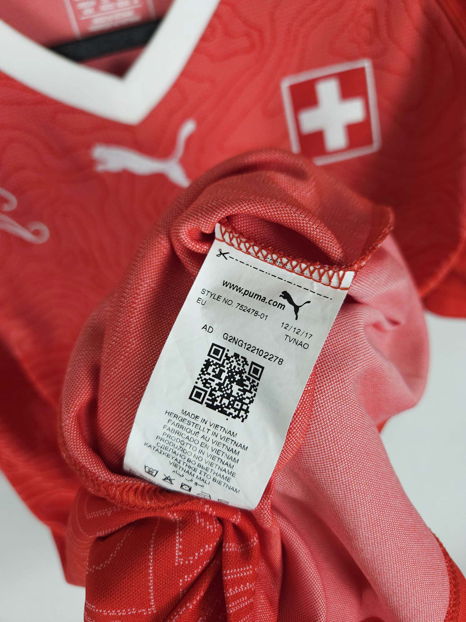 2018-19 Switzerland Home Shirt