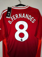 2024-25 Manchester United Home Shirt B. Fernandes #8 - detailed view