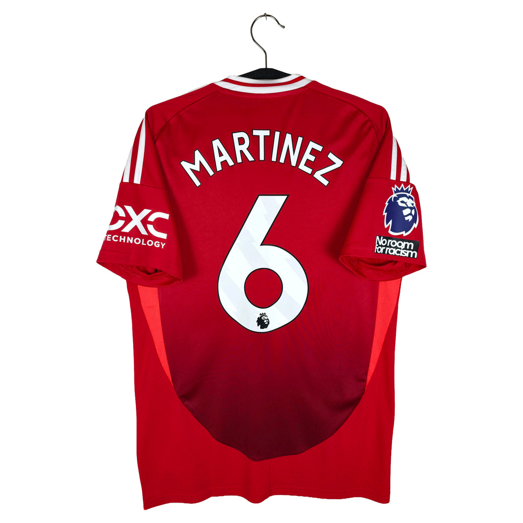 2024-25 Manchester United Home Shirt Martinez #6 - back view