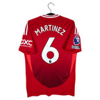 2024-25 Manchester United Home Shirt Martinez #6 - back view