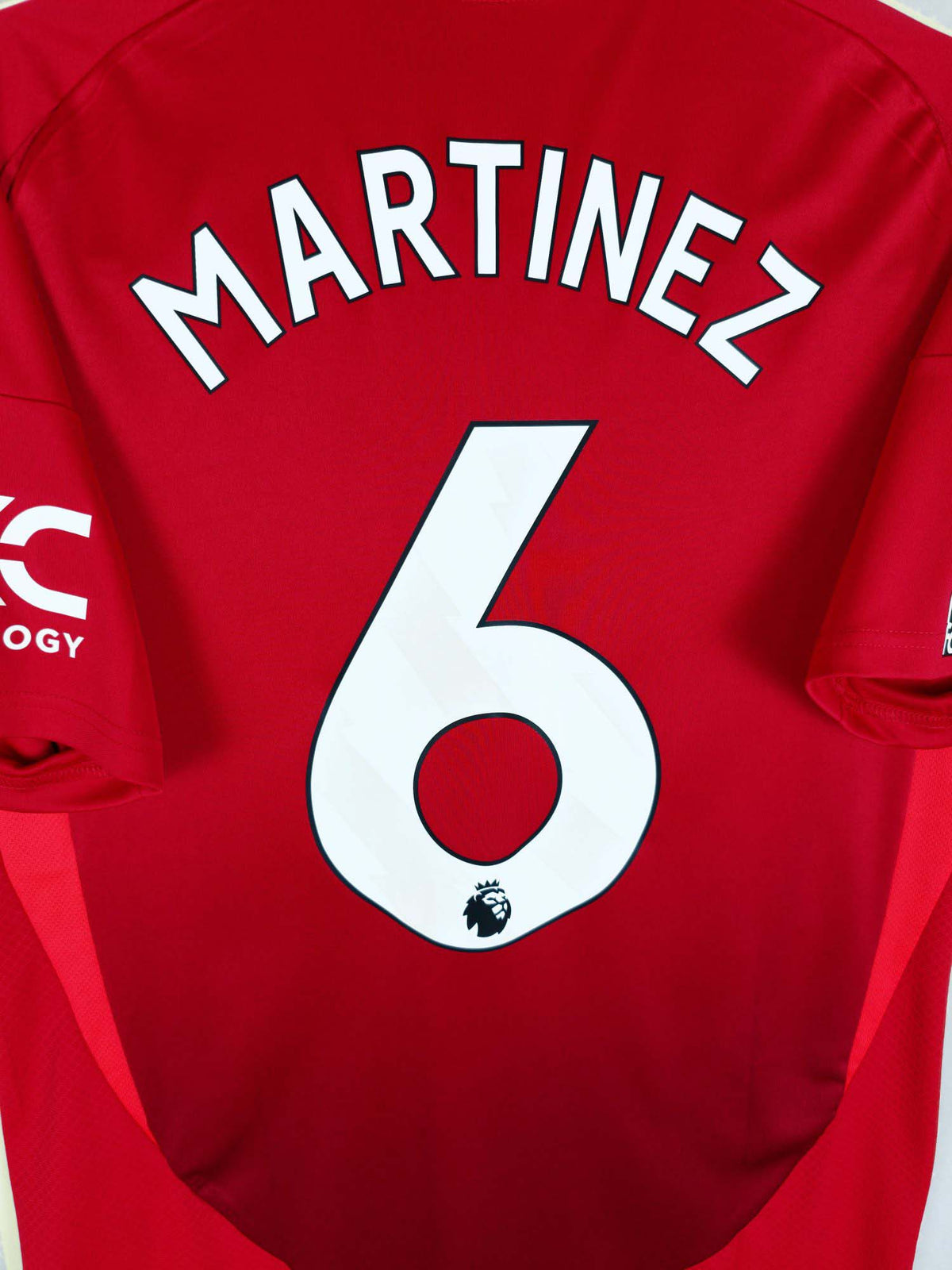 2024-25 Manchester United Home Shirt Martinez #6 - detailed view