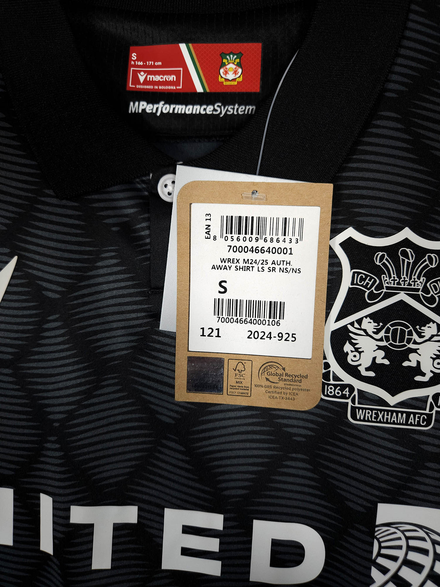 2024-25 Wrexham Away Shirt (LS) - detailed view